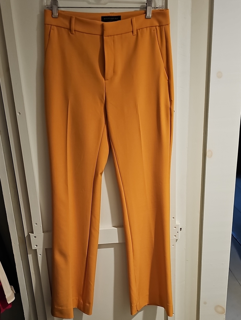 Banana Republic Mustard Yellow Straight-Leg Pants